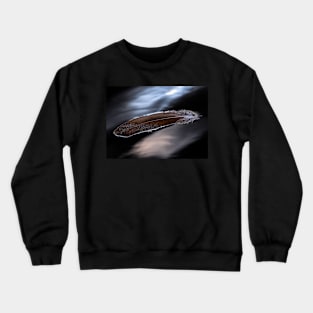 A Feather Floating on a Cold Lake Crewneck Sweatshirt